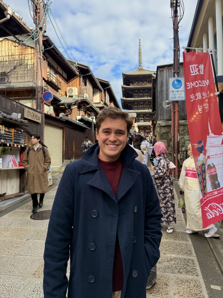 Nathan, founder of myannai, in Kyoto